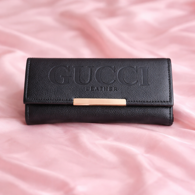 Premium Black Leather Style Women’s Long Wallet Clutch (Luxury Edition)