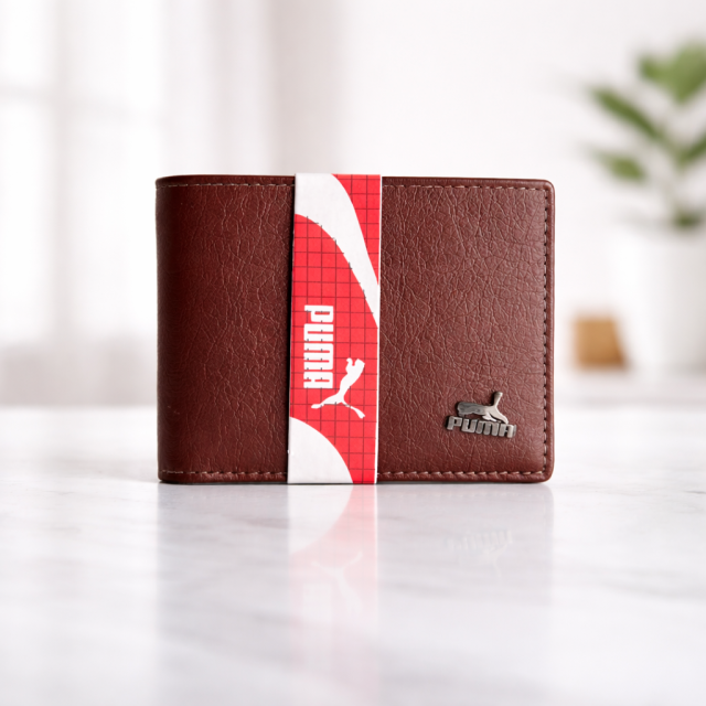 Premium Brown Leather Men’s Bi-Fold Wallet