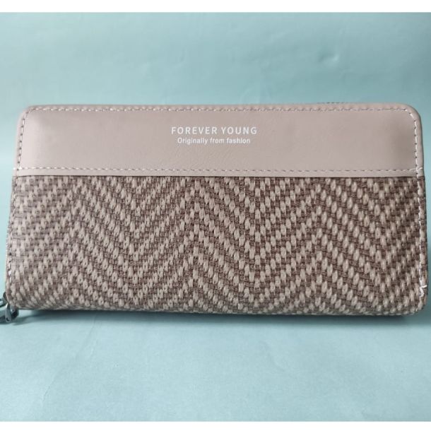 Forever Young Textured Zip Wallet for Women