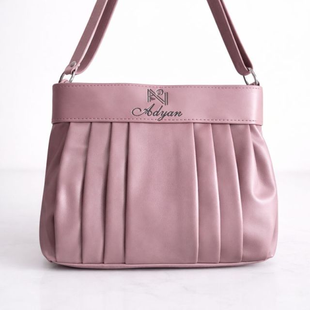Premium Pleated Pink Handbag for Women