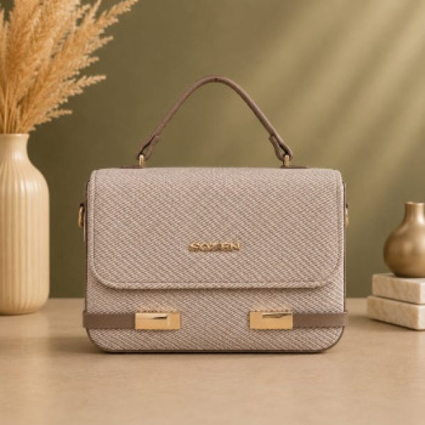 Stylish Beige Crossbody & Handbag
